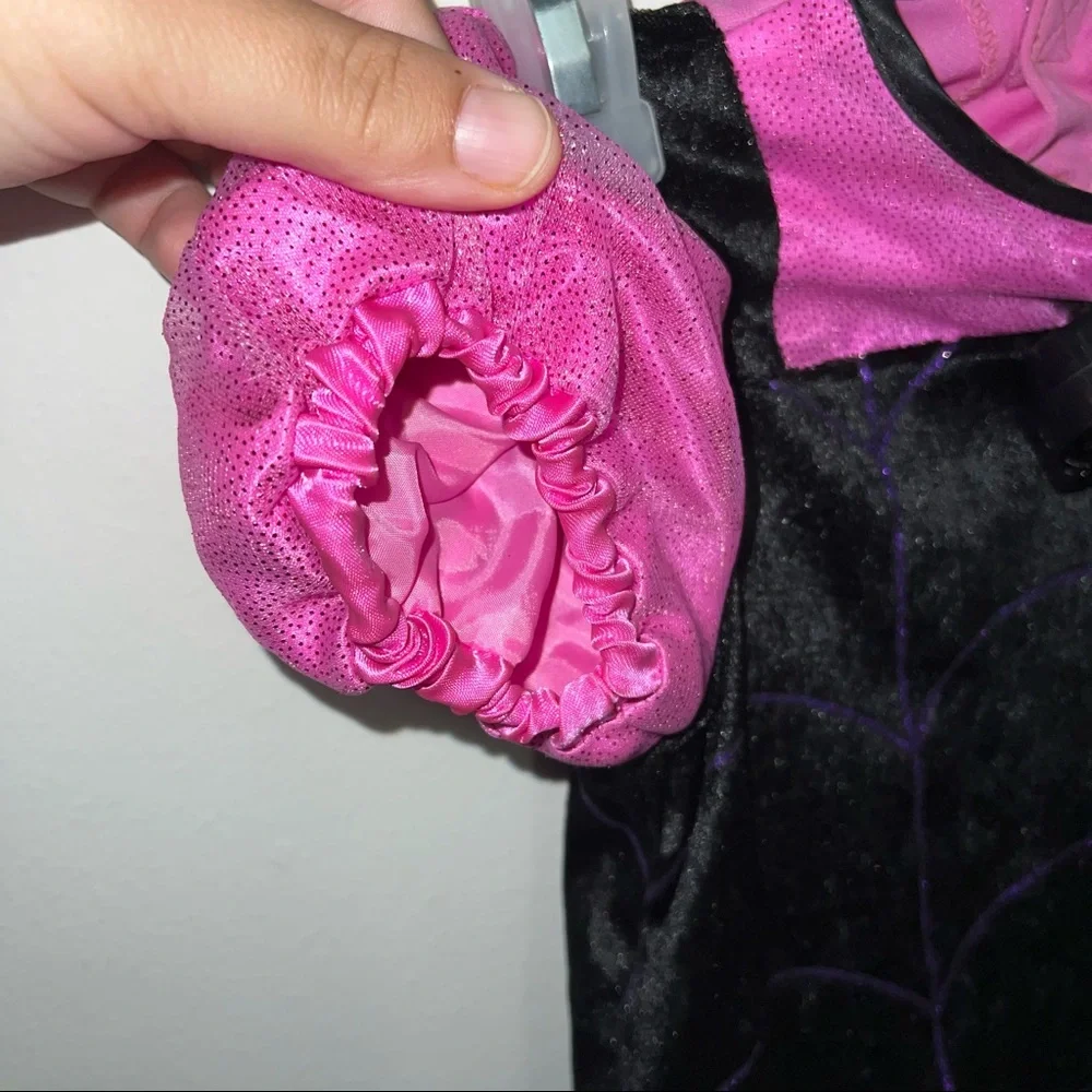 Disney Black and Pink Spider Web Dress with Bat Headband - Picture 8 of 11